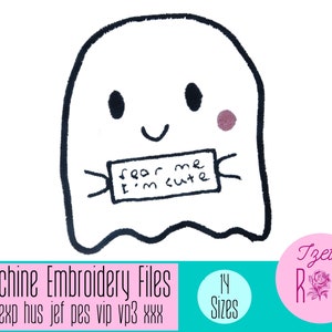 Machine Embroidery Designs, Halloween Embroidery, Ghost Embroidery, Digital Download