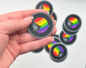 pride planet sticker, lgbt sticker, pride art, sticker, fun sticker, lgbtqia art, pride sticker, queer art