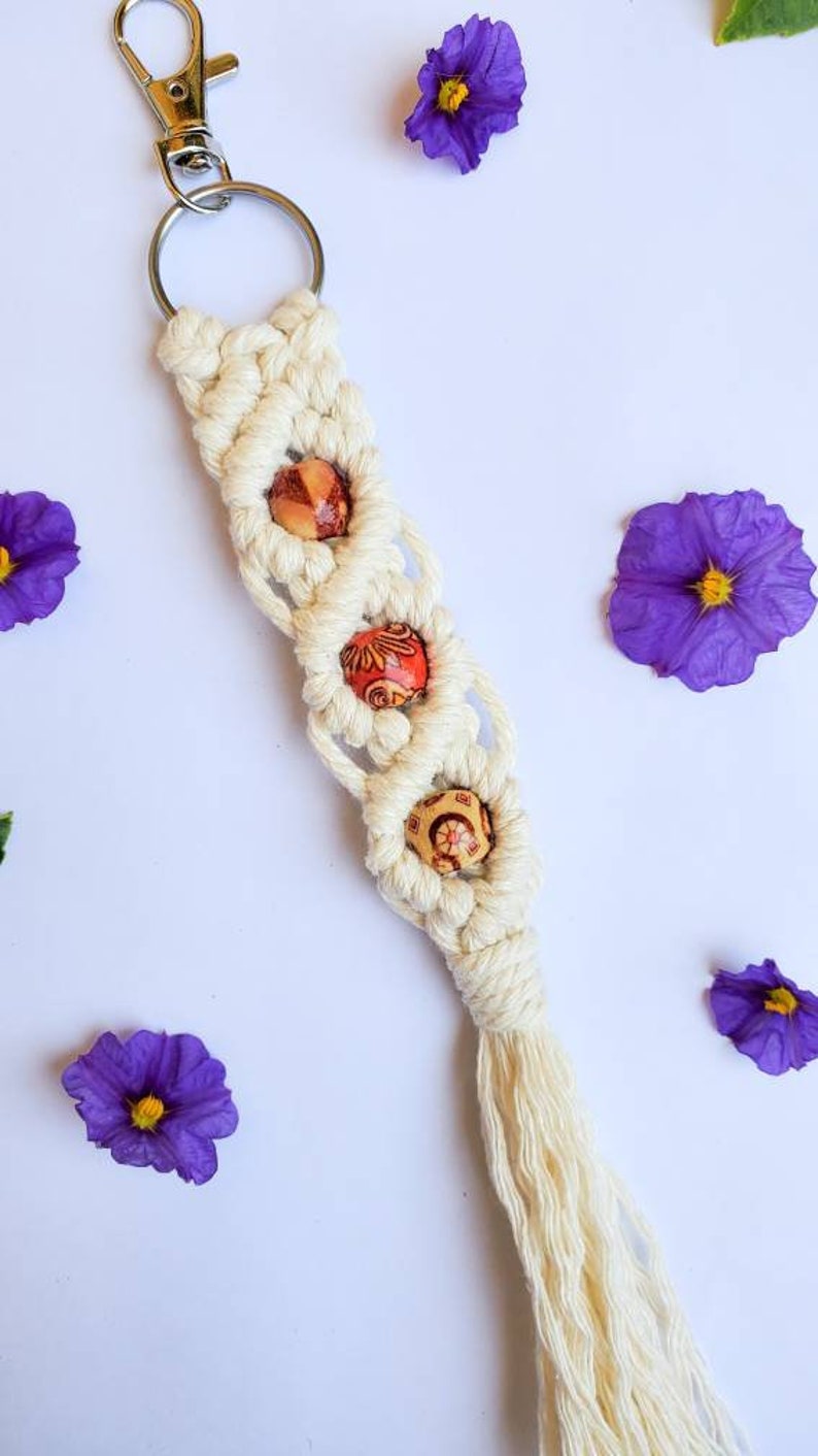 Macrame Boho Accessories Diy Keychain 578