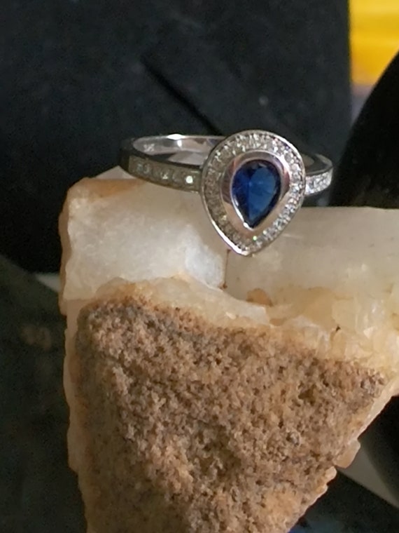 Sapphire 925Sterling Rg Sz8 35.00 - image 9