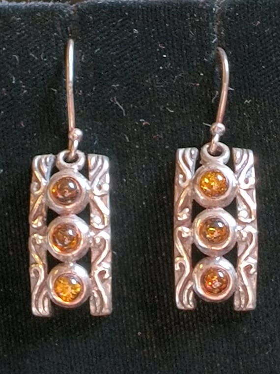 Baltic Amber dangle earrings 925Sterling 25.00 - image 5