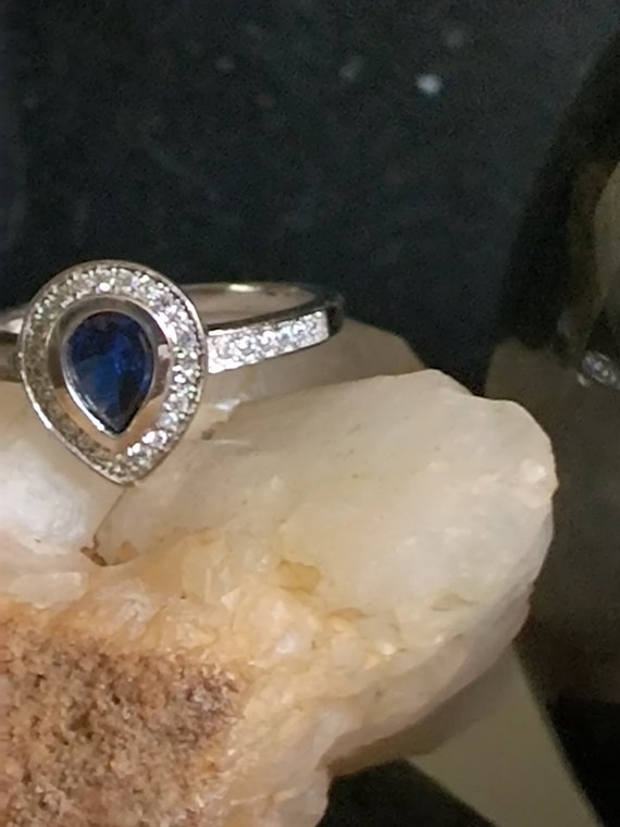 Sapphire 925Sterling Rg Sz8 35.00 - image 8