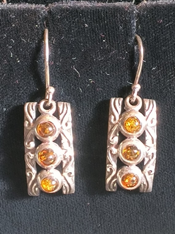 Baltic Amber dangle earrings 925Sterling 25.00 - image 2