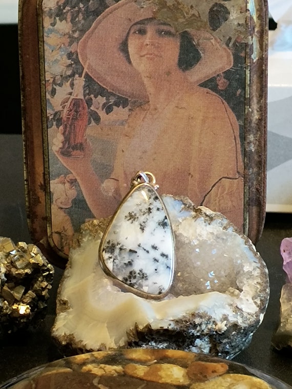 Opal, dendrite 925 sterling silver pendant 15.00 - image 2