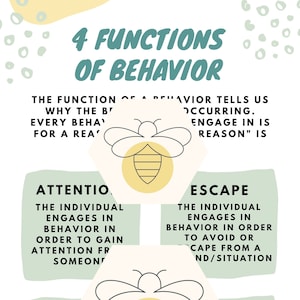 4 Functions of Behavior Parent Training Handout PDF Guide - Etsy