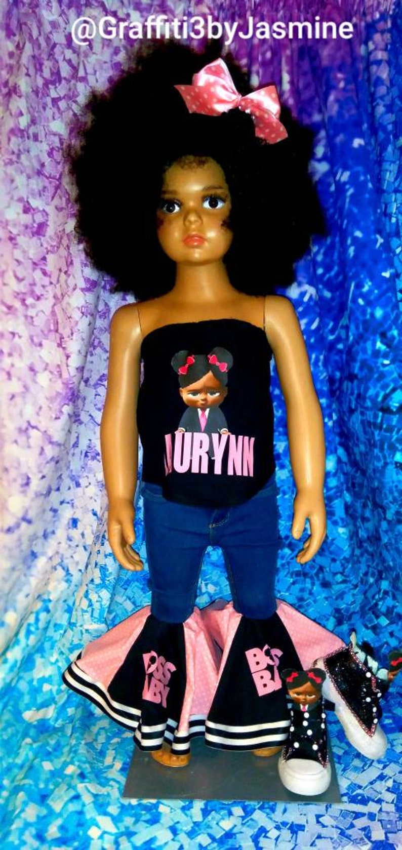 Custom Boss Baby girl outfit and shoes Etsy