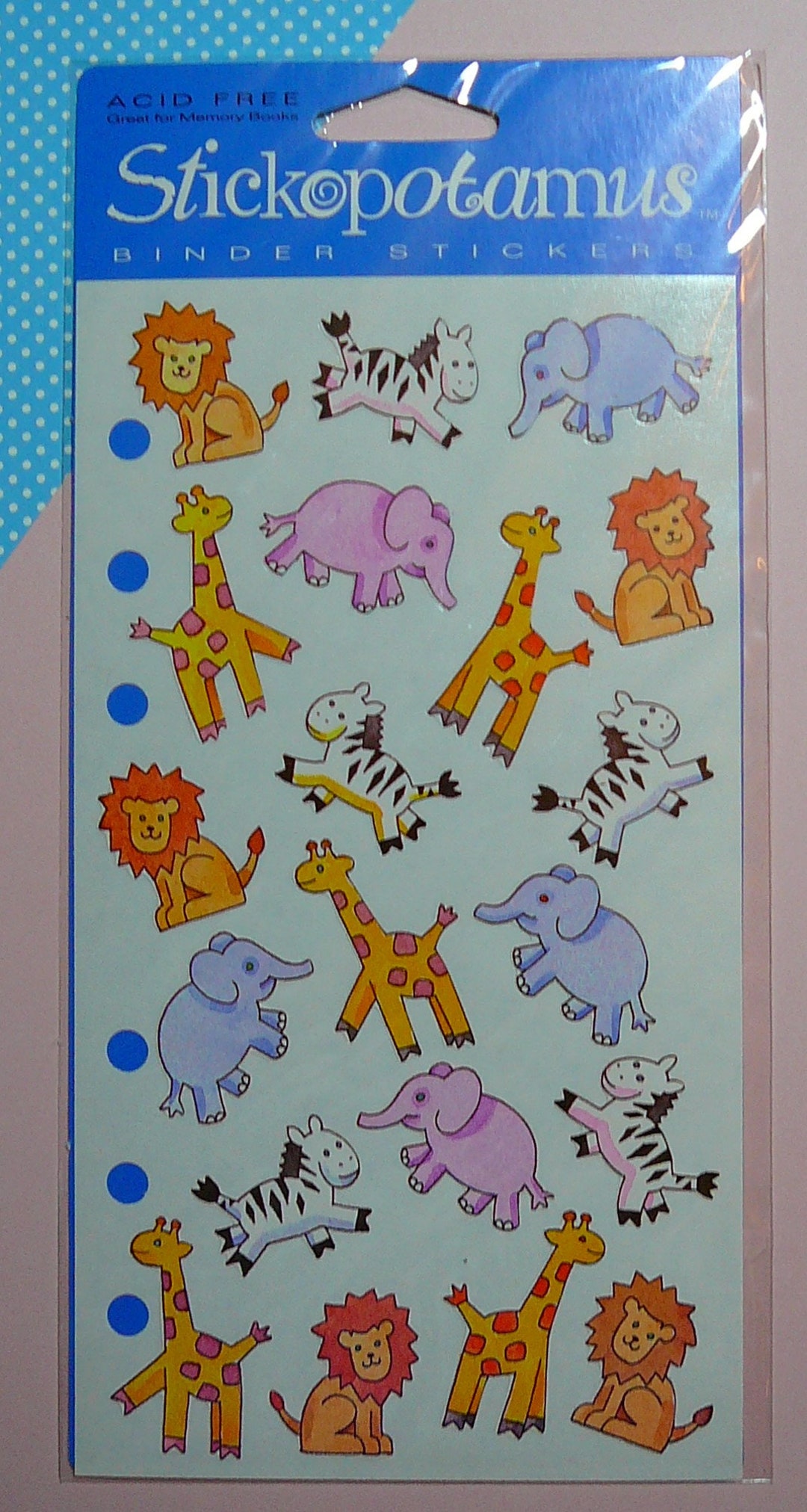 Stickopotamus African Animals Stickers Vintage Limited Etsy