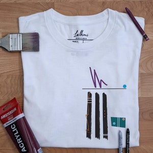 Artistic Tee Shirt, Unique Graphic Tee, Abstract Design Tshirt, Minimalist Graphic Tee, Artistic Graphic Tee, Minimalist T-Shirt