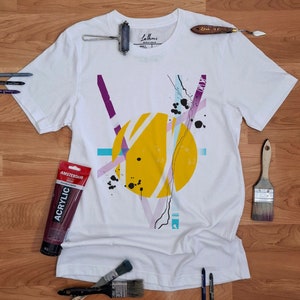 Abstract Graphic T-Shirt: Hand-Drawn Minimalist Design