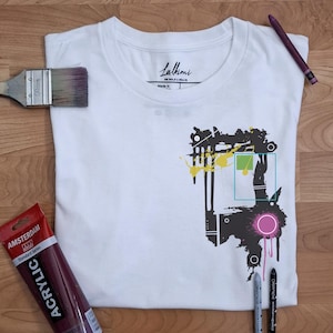 T Shirt Graphic Design, Abstract Print Shirt, Unique Graphic Tee Gifts, Abstract Design Tshirt, Minimalist T-Shirt, Modern T Shirt Design