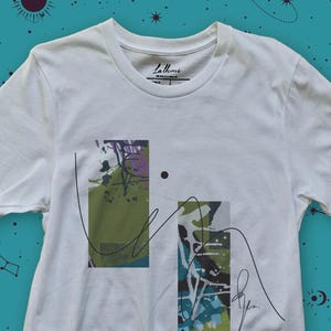 Artistic Tee Shirt, Unique Graphic Tee, Abstract Design Tshirt, Minimalist Graphic Tee, Artistic Graphic Tee, Minimalist T-Shirt