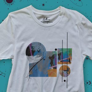 Abstract Graphic T-Shirt: Minimalist Artistic Tee