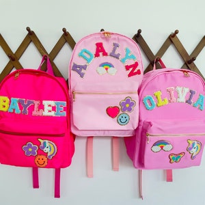 School Backpack, Nylon Backpack, Monogram Backpack, Travel Backpack, Customized Backpack,  Book Bag, Unicorn Backpack, Bookbag for Kids