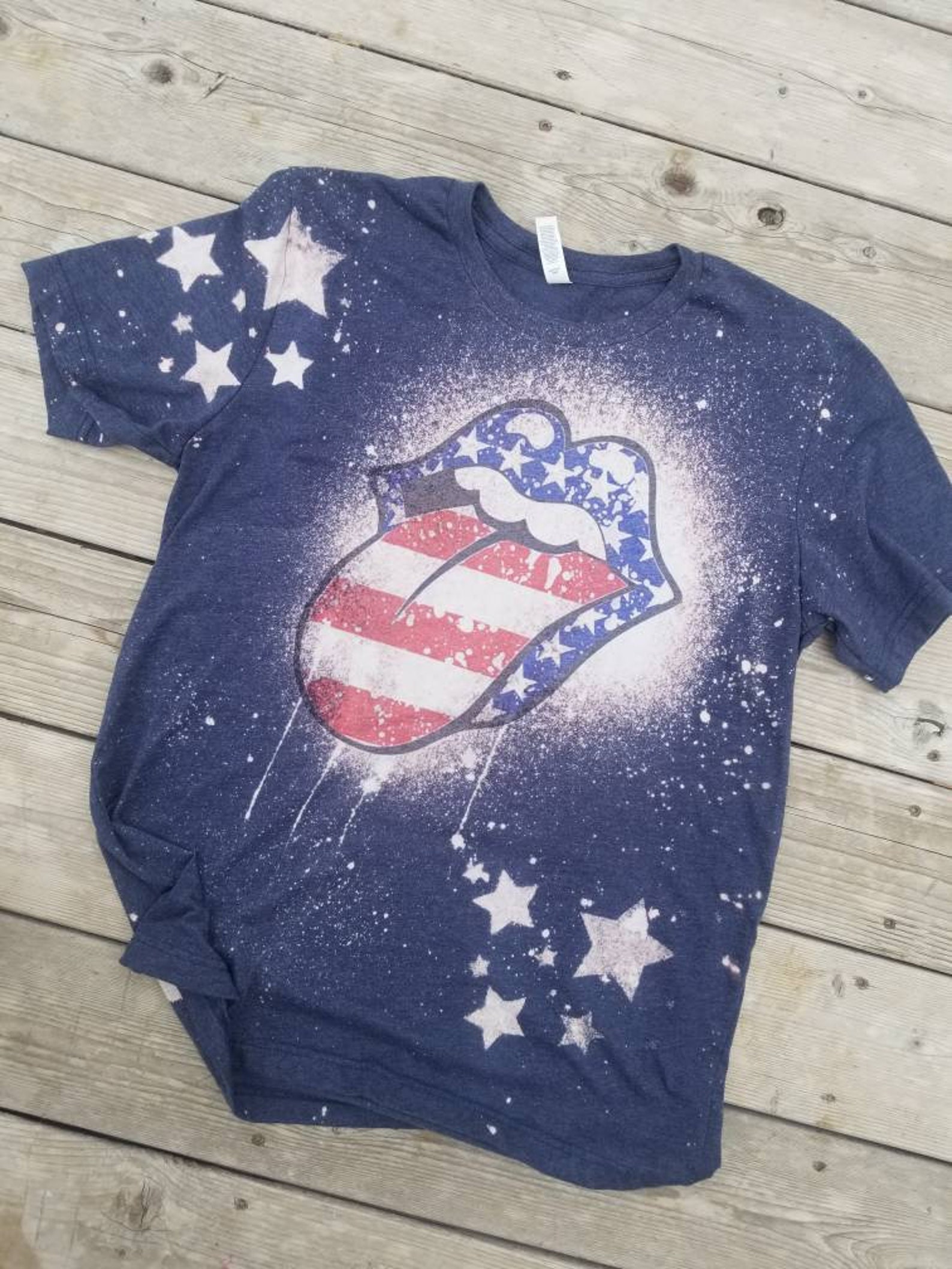 4th of july fourth america shirt unisex bleached tee vintage | Etsy