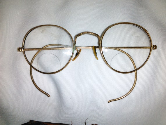 Vintage gold filled eyeglasses bifocal, 1930S, ma… - image 1