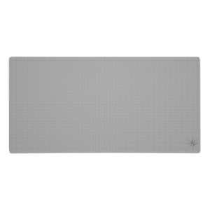MonsterBucket Dungeon Battle Master, Roleplaying, Adventure Map Grey Black Grid, Cardinal Directions 36&quot;x18&quot; Gaming Pad