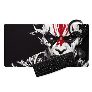 MonsterBucket Orc For The Horde WoW Red Comic Style Large Gaming Mouse Pad