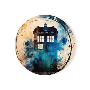 MonsterBucket Who Dr Doctor Tardis Time Tree Space Cork Back Coaster (Individual)
