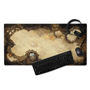 MonsterBucket, Dungeon Battle Master, Sand Bandits, RolePlaying, Adventure Map, Großes Gaming MausPad
