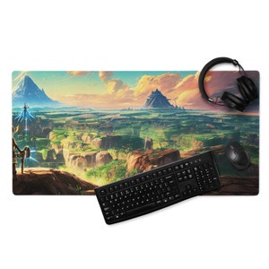 MonsterBucket Link zu den Grasland Anime Breath of Life Fantasy Spiel Non-Slip Große Gaming Maus Pad