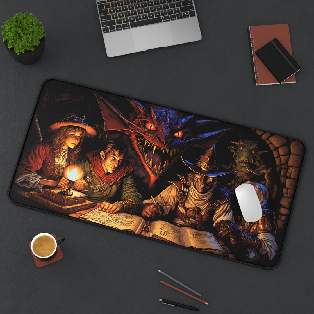 Dungeons and Dragons Dungeon Master D&D Gaming Dice Desk Mat Mouse Pad
