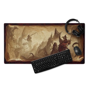 MonsterBucket, Dungeon Battle Master, Thorny Branches Mat, Adventure Map, Große Gaming Maus Pad
