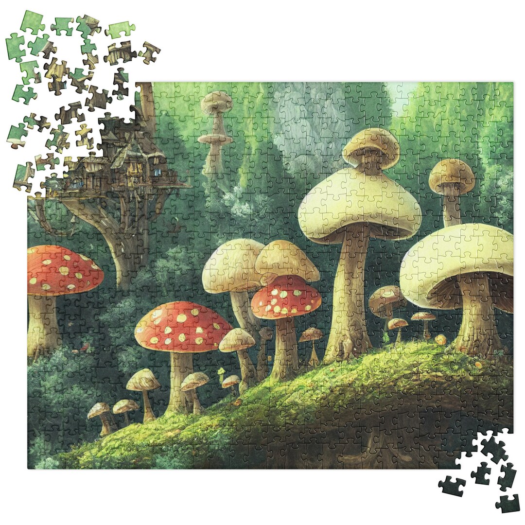 Monsterbucket Mushroom Kingdom Tree House Shroom Homes Forest Etsy