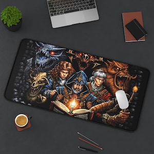 Dungeons and Dragons Dungeon Master D&D Gaming Dice Desk Mat Mouse Pad