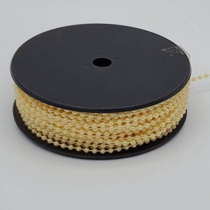 Pearl Garland Yellow  3mm   Approx. 35 Yard//Pieces