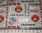 Sykel Enterprises Marines Fabric by the yard
