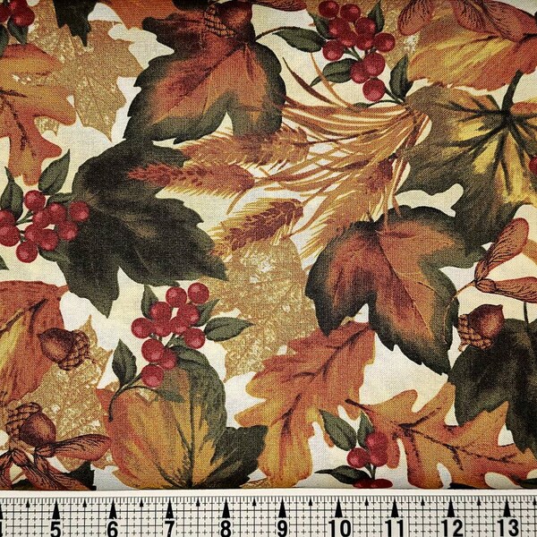 Timeless Treasures Autumn Leaves C3570 Fabric by the Yard/Piece