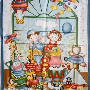 Toy Time-babyquiltstof op maat geknipt//stuk