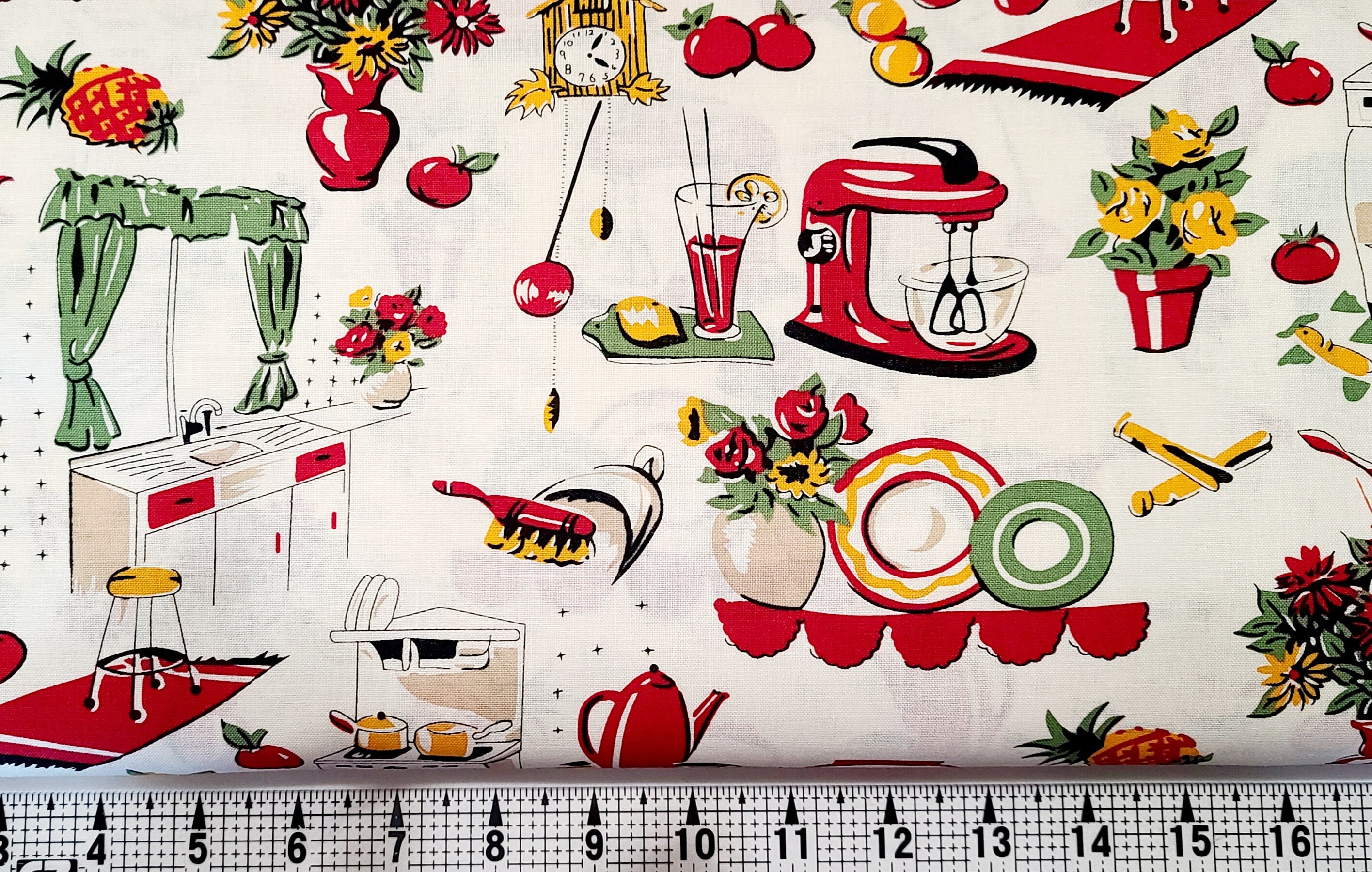 1950s atomic fabric - Etsy 日本