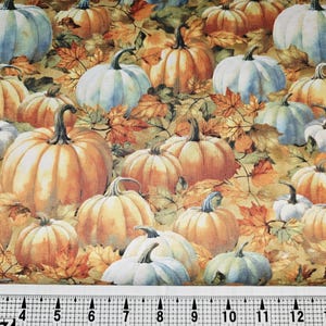 Wilmington Prints Blue Packed Pumpkins 33909 Fabric by the Yard//Piece