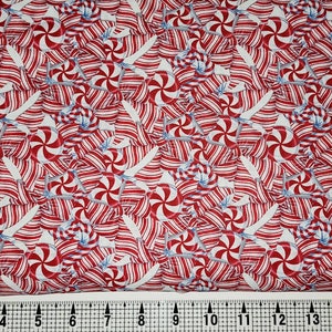 Studio E Fabrics Christmas Red Starlight Mints 6284 Fabric by the Yard//Piece