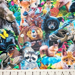 Art Licensing New England Wildlife AL-4467-1C Fabric by the Yard//Piece