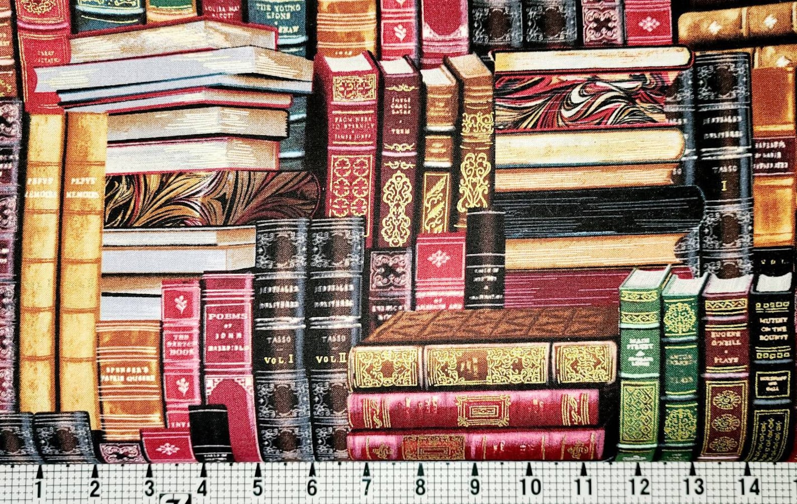 Timeless Treasures Library Books CM8214 Fabric by the Yard//piece - Etsy