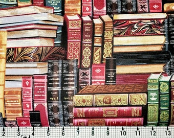 Timeless Treasures Library Books CM8214 Fabric by the Yard/Piece