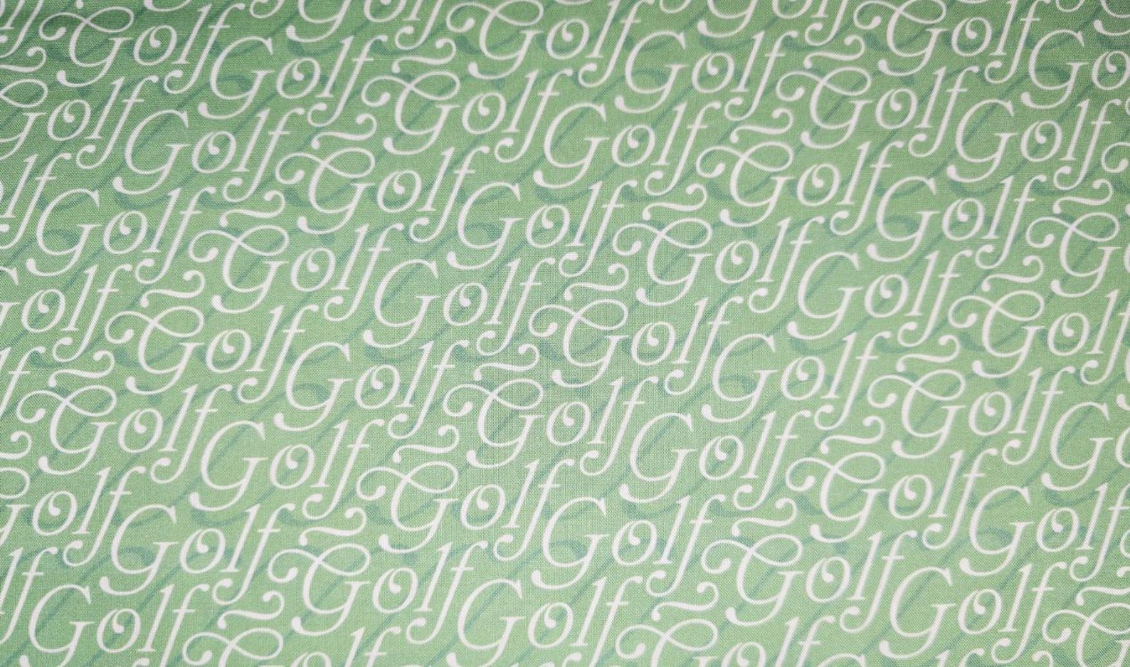 Golf Script Paintbrush Studios Lets Go Golfing Golf Script 120-5198 Fabric by the ...