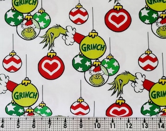 Robert Kaufman How the Grinch Stole Christmas ADE-20279-223 Fabric by the Yard/Piece