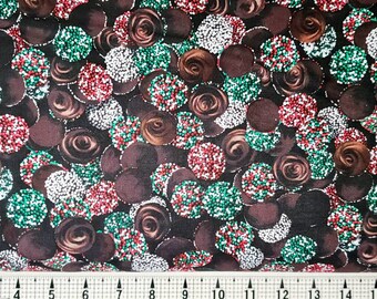 Benartex Fabrics Sweet Holidays Chocolate Nonpareils 12779-99 1