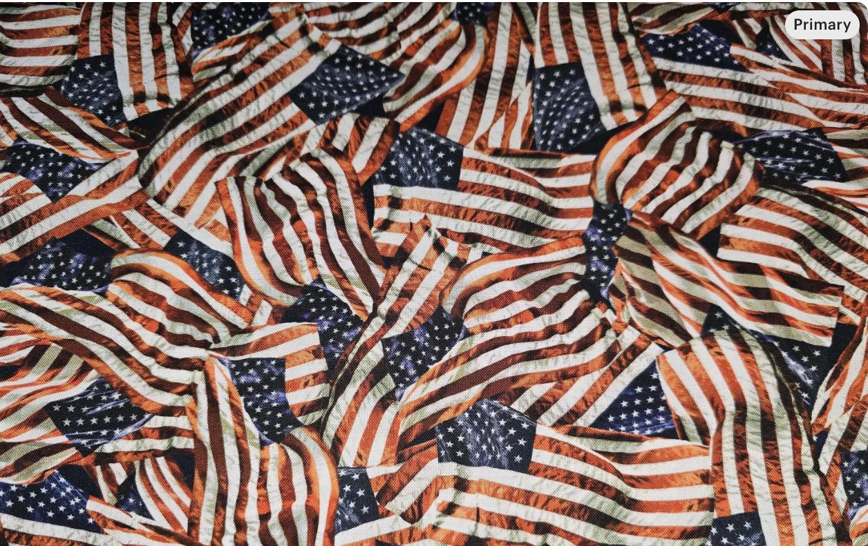 Timeless Treasures Packed American Flags CD3915 Fabric by the Yard ...