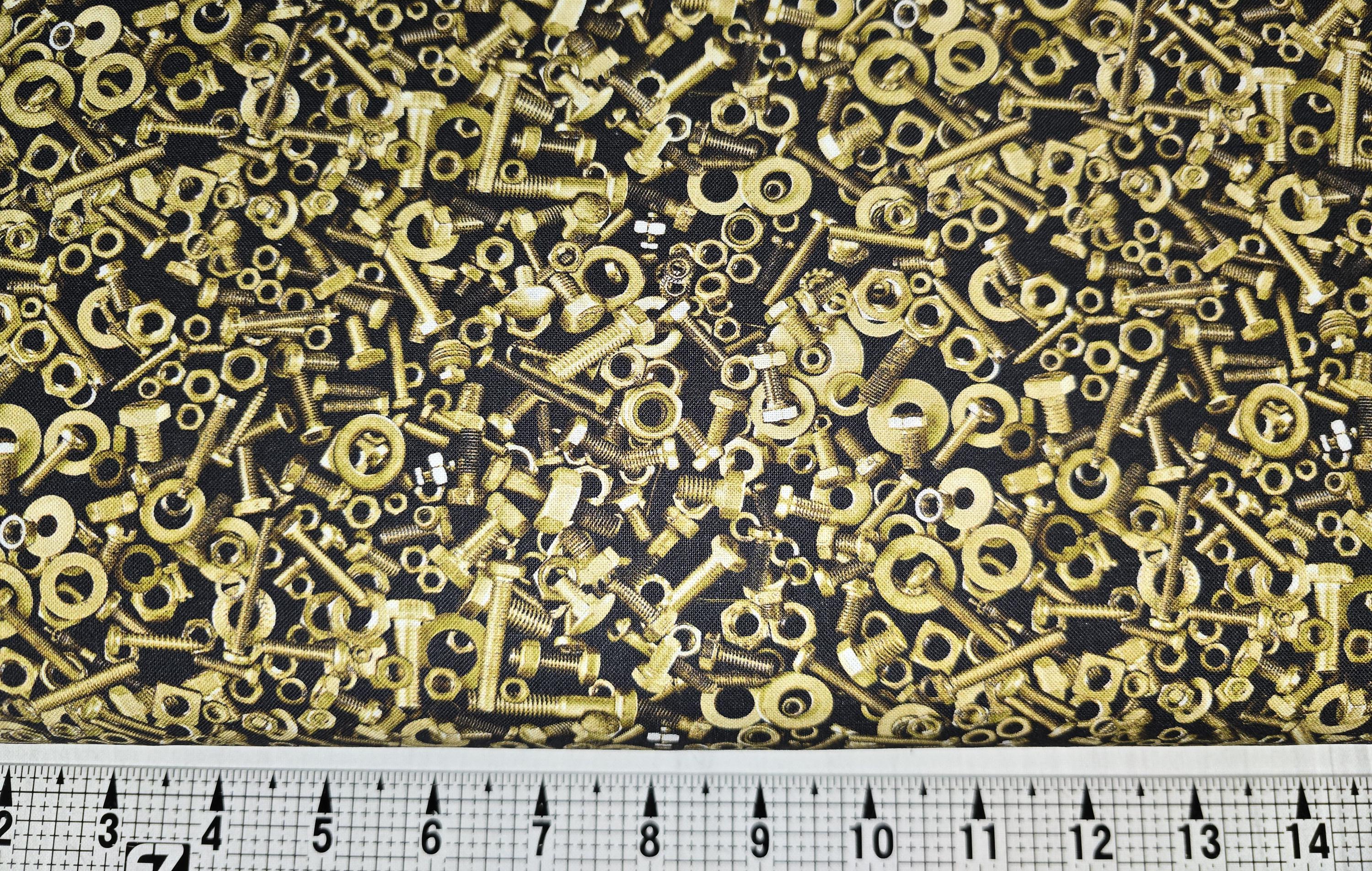 Blank Quilting Full Steam Ahead Nuts and Bolts 3933 Fabric by the Yard ...
