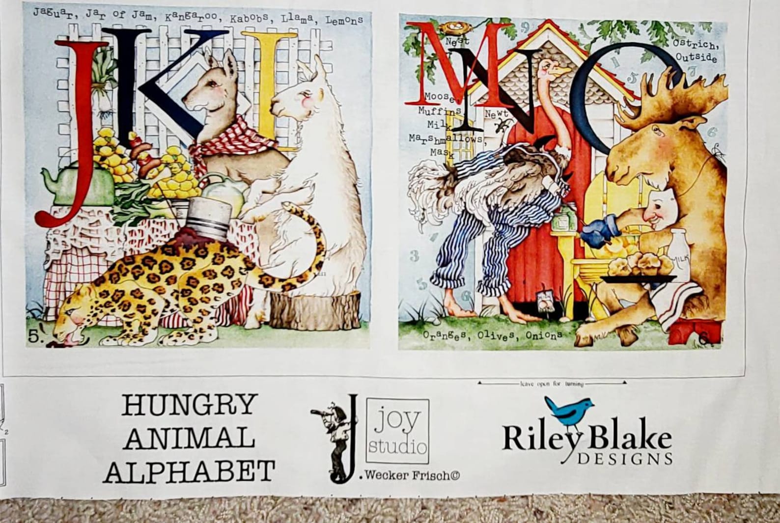 Riley Blake Hungry Animal Alphabet Book P10189R Fabric By The Etsy Riley blake hungry animal alphabet book p10189r fabric by the etsy