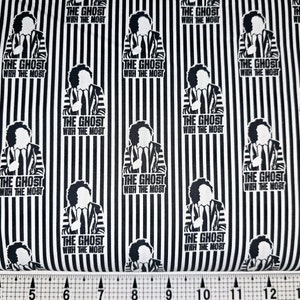 Tela Camelot Fabrics Beetlejuice Ghost with the Most 23340114 cortada a medida // Pieza