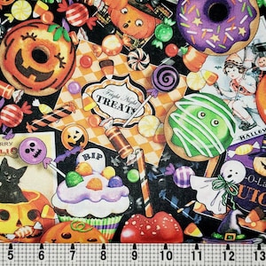 Quilting Treasures Halloween Tricks and Treats 1649-28343-X Fabric by the Yard//Piece
