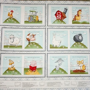 Studio E Fabrics Farmland Tails Book 6908P Fabric by the Panel