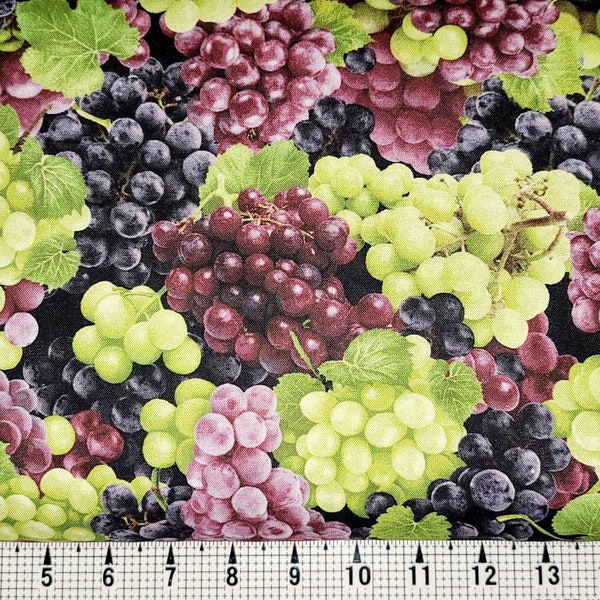 Oasis Fabrics Market Place Grapes 59-496 Fabric by the Yard/Piece