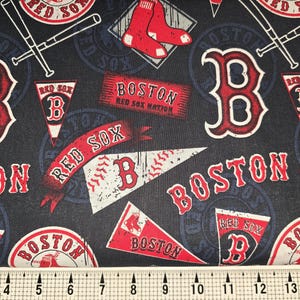 Tradiciones de tela Boston Red Sox Tela cortada a medida // Pieza