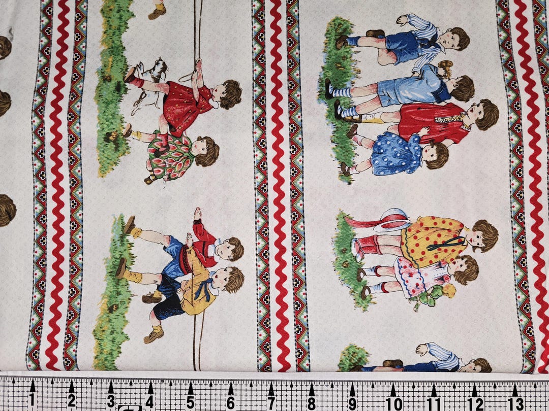 Michael Miller Playing Children Stripe C-638 Fabric by the Yard//piece ...